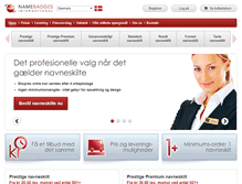 Tablet Screenshot of namebadgesinternational.dk