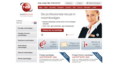 Desktop Screenshot of namebadgesinternational.nl