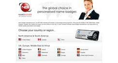 Desktop Screenshot of namebadgesinternational.com
