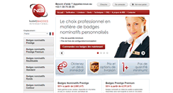 Desktop Screenshot of namebadgesinternational.fr