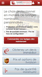 Mobile Screenshot of namebadgesinternational.fr