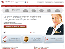 Tablet Screenshot of namebadgesinternational.fr